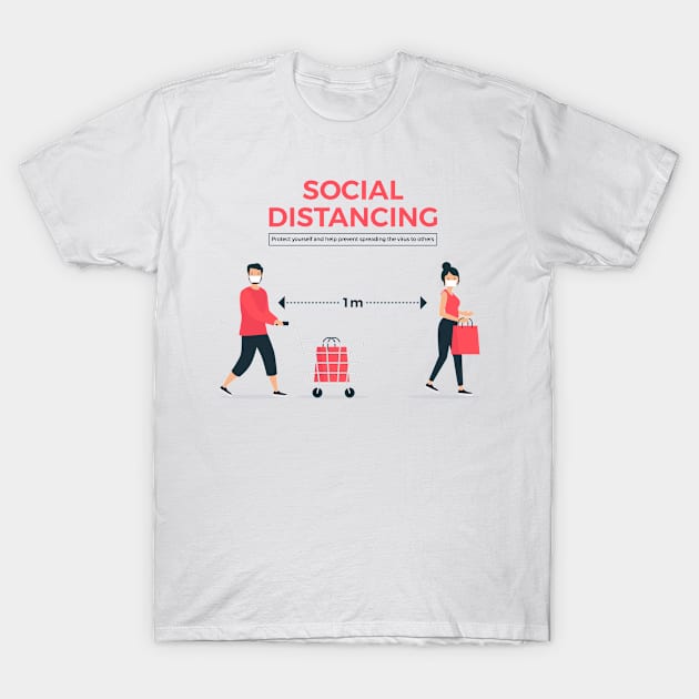 Social Distancing T-Shirt by AKAL